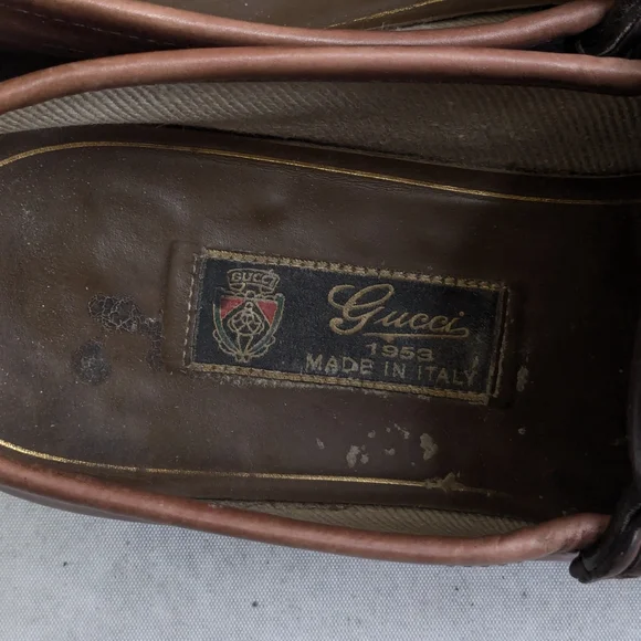 Gucci Horsebit Loafers Brown Men 8.5 Leather
